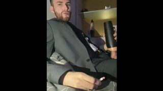Smoking and Fleshlight Romping in Suit (PART 1)
