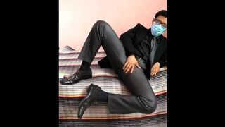 shining satin suit swelling have fun 1