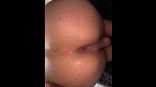 BIG BLACK COCK Penetrates Milky Bouncy Bootie Tart And Breeds His Fuckhole
