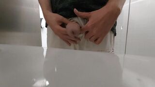 Peeing at a Urinal in a Public Rest room Compilation