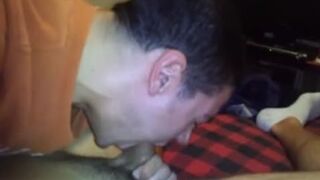 inhaling A heterosexual man