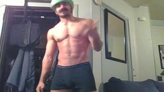 tasty str8 Wolf Disguised As Luigi Demonstrates Off And Plays With A Fleshlight