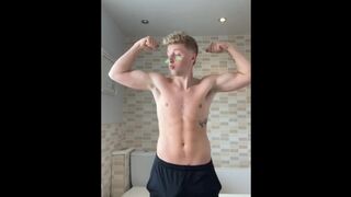 Super-hot Twunk Jerksoff After Football