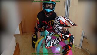 plumbing my boyfriend on a ball, beef whistle the injection needle