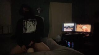 Flick Night Ass-smothering (TOTAL MOVIE FREE-FOR-ALL)