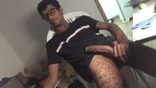 161 He was lounging down and nude, I couldn't hold it in and I busted