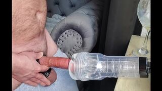 Spoken Dad Humps his Fleshlight with his Ginormous Rock-hard Cock