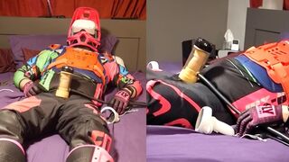 Moto biker wanked while eyeing VR porno