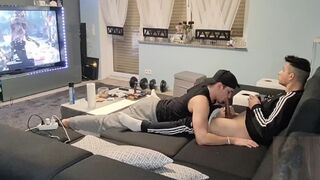 My stud astonished me with a adorable sucky-sucky while I was gaming and I shot my jizm in his gullet