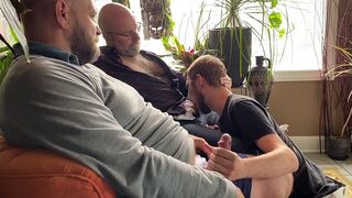 Sharing Platinum-blonde Wolf with My Homie