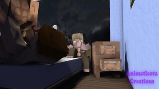 Late game night with the folks - Minecraft Queer Fuck-a-thon Cartoon