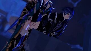 Varka x Flins - Genshin Influence Yaoi Anime porn Cartoon