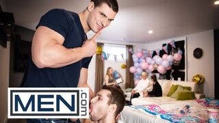 BOYS - Benjamin Blue Gets Unloaded With A Fuck stick And Completes Up Railing Malik Delgaty’s Giant Knob