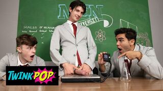 TWINKPOP - School Class Turns Into A Manmeat-Measuring Compete And Then A Molten Gang Orgy