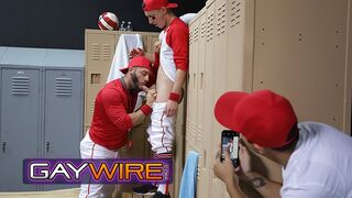 GAYWIRE - Baseball Starlet Tristan Hunter Gets Confronted Then Boned By His Coach In The Locker Apartment