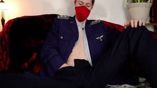 Military Fly twunk In Uniform Performs A Self screw, naked, Then spunks Stream Inwards Himself