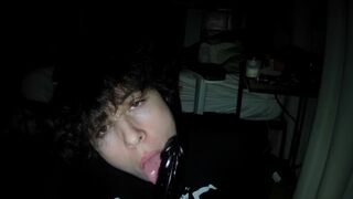 Warm boy deep throats your FAT LOLLIPOP and gives you fine fuck-fest POINT OF VIEW + screaming ASMR